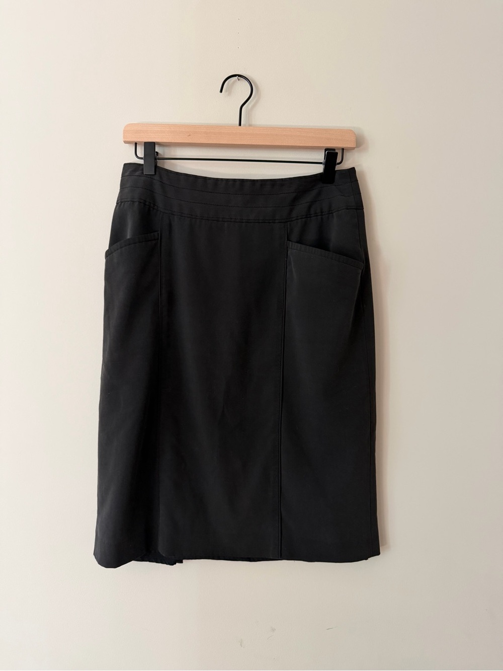 Mossimo Supply Co. Black Pencil Skirt with Front Patch Pockets